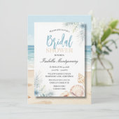 Invitation Beach Theme Bridal Shower (Debout devant)