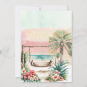 Invitation Beach Tropical Cocktails 40e anniversaire (Dos)