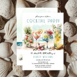 Invitation Beach Tropical Cocktails 40e anniversaire<br><div class="desc">Quelle meilleure façon de célébrer en famille et entre amis qu'un "Cocktail Party" en bord de mer pour commémorer votre anniversaire. Tout le monde sera détendu et à l'aise dans cette célébration de plage à thème tropical.</div>