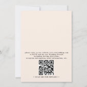 Invitation Beach Tropical Elegant Modern QR Code Wedding (Dos)
