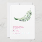 Invitation Beach Tropics Hot rose Margarita Fête des mariées (Dos)