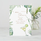 Invitation Beach Tropics Margarita Fête des mariées (Debout devant)