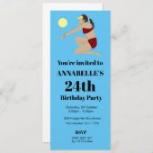 Invitation Beach Volleyball (Devant / Derrière)