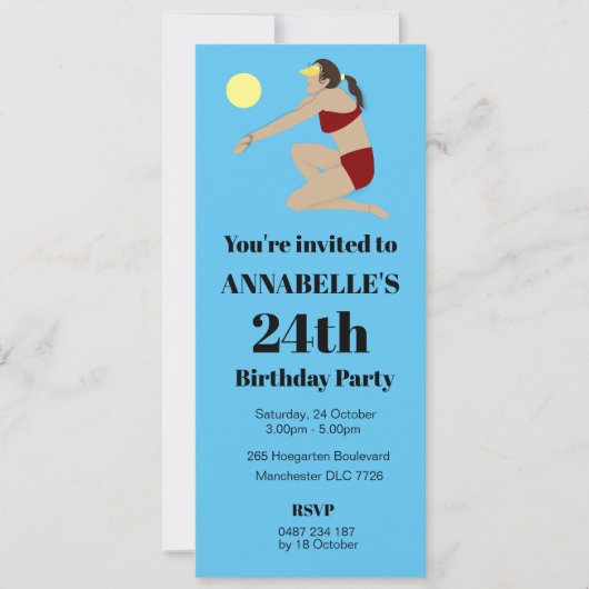 Invitation Beach Volleyball (Devant)