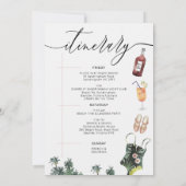 Invitation Beach Weekend Bikini Bachelorette Fête des mariées (Dos)