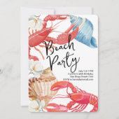 Invitation Beachside Party (Devant)