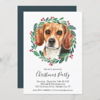 Beagle Chien Élégante fête de Noël