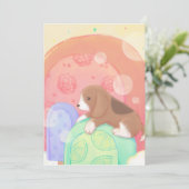 Invitation Beagle & Popsicles (Debout devant)