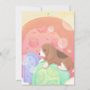 Invitation Beagle & Popsicles