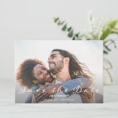 Invitation Beaming Delight Photo Wedding Enregistrer la date (Debout devant)