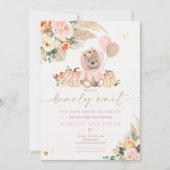 Invitation Bear Baby Shower (Devant)