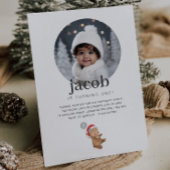 Invitation Bear Balloon Santa Hat - Photo Anniversaire