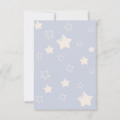 Invitation Bear Bearly Wait Blue Baby Boy Douche (Dos)