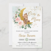 Invitation Bear blush Nous sommes au-dessus du Baby shower de (Devant)