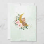 Invitation Bear blush Nous sommes au-dessus du Baby shower de (Dos)