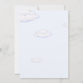 Invitation Bear Boho Blue Watercolor Baby shower (Dos)