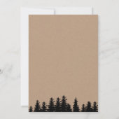 Invitation Bear Boy Baby shower Rustic Woodland Kraft (Dos)