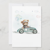 Invitation Bear Boy First Birthday and Baptism (Dos)