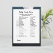 Invitation Bear Candy Match Baby shower Jeu (Debout devant)