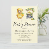 Invitation Bear En Teddy Et Baby shower De Socle En Lemonade (Debout devant)