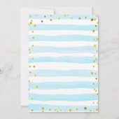 Invitation Bear et Blue Hot air Baby shower de ballon (Dos)