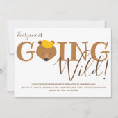 Invitation Bear Kindergarten Graduation (Devant)