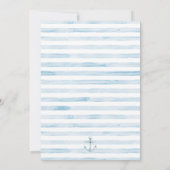 Invitation Bear marin Bear Bleu Bande Arc Premier anniversair (Dos)