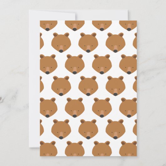 Invitation Bear Merveilleux Un 1er Anniversaire (Dos)