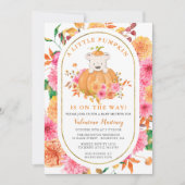 Invitation Bear mignonne dans un Baby shower d'automne Citrou (Devant)