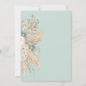 Invitation Bear Modern Boho Baby shower neutre genre (Dos)