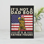 Invitation Bear Retro C'Est Pas Papa Bod C'Est Un Père Figure (Debout devant)