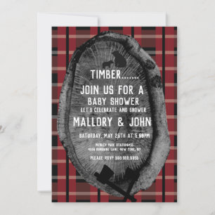 Invitation Bear Trail Woods Adventure Lumbar Jack