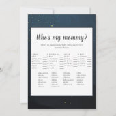Invitation Bear Who's My Mommy Baby shower Jeu (Devant)