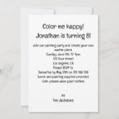 Invitation Bearded dragon party animals, chameleon birthday  (Dos)