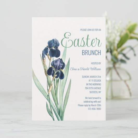 Invitation Bearded Iris  (Debout devant)