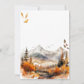 Invitation Bearly Wait Adventure Automne Baby shower élégant (Dos)