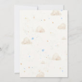 Invitation Bearly Wait Balloons Aquarelle Baby shower garçon (Dos)