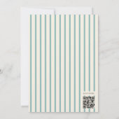 Invitation Bearly Wait blue Balloon Baby Shower QR Code  (Dos)