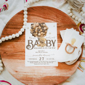 Invitation Bearly Wait Boho Balloon Baby shower neutre