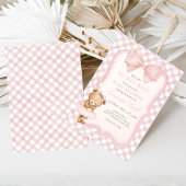 Invitation Bearly Wait Elegant Bear Baby Shower