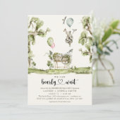 Invitation Bearly Wait Heart Genre Revela Party (Debout devant)