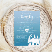 Invitation Bearly Wait Night Forest Baby shower