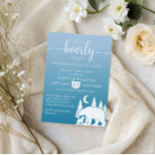 Invitation Bearly Wait Night Forest Baby shower