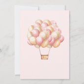 Invitation Bearly Wait Pink Hot Air Baby shower (Dos)