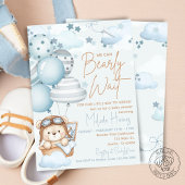 Invitation Bearly Wait Teddy Bear Baby Shower