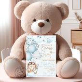 Invitation Bearly Wait Teddy Bear Baby Shower