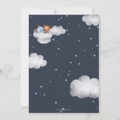 Invitation Bearly Wait Teddy Bear Baby shower de ballon à air (Dos)