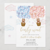 Invitation Bearly Wait Teddy Bear Sexe RevezParty (Devant / Derrière)