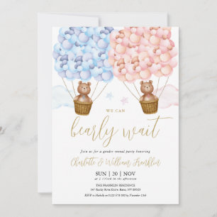 Invitation Bearly Wait Teddy Bear Sexe RevezParty