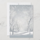 Invitation Bears d'hiver mignonne Fête de révélation de genre (Dos)